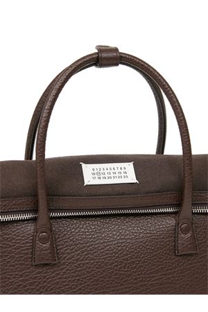 5AC East West brown goatskin leather bag MAISON MARGIELA | SB2WD0076P4348T2186